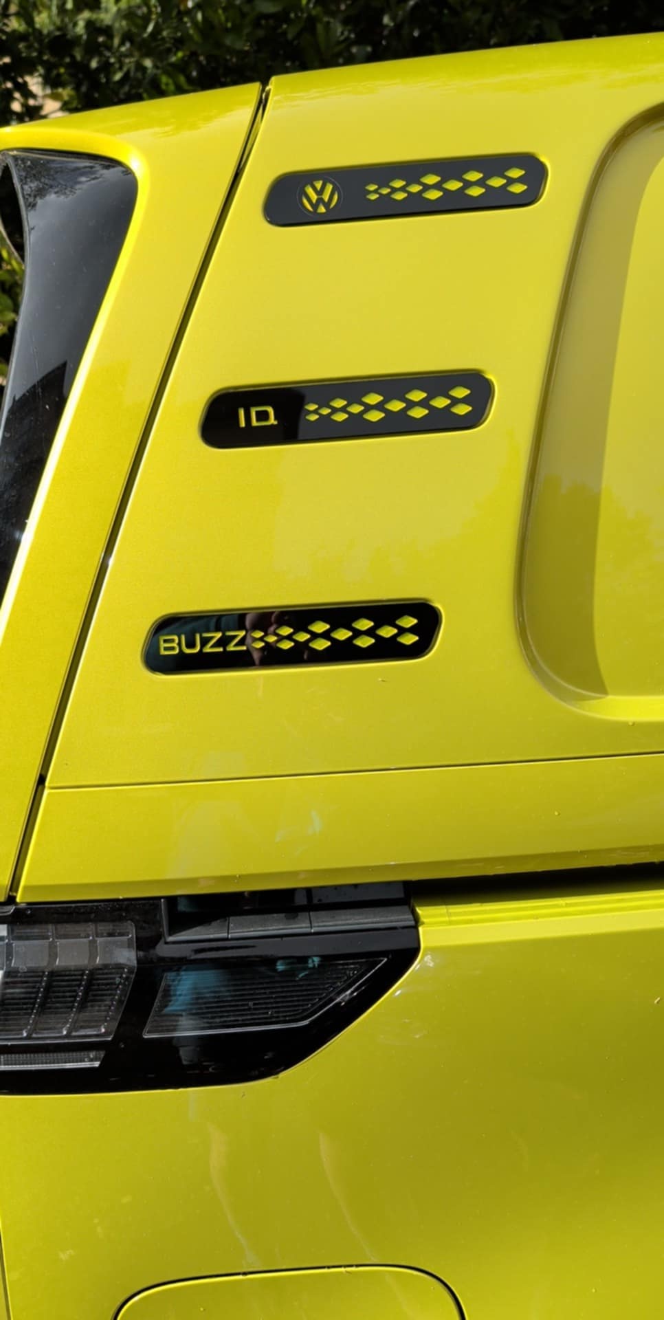 Custom Details ID Buzz Cargo vent badge set of 6