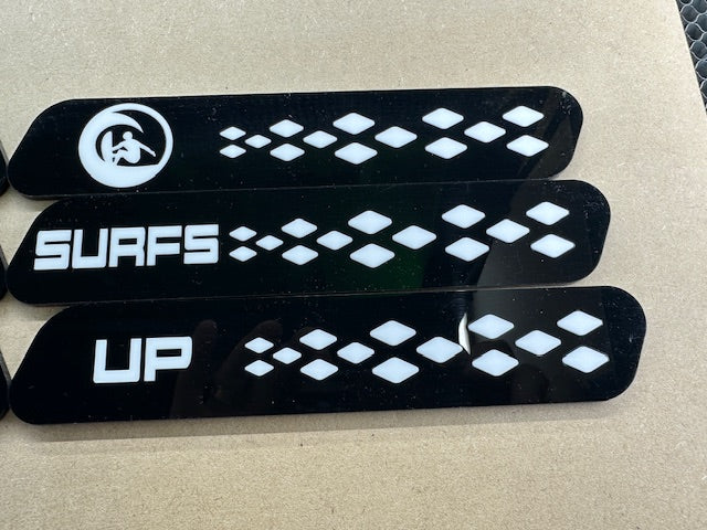 Custom Details ID Buzz Cargo vent badge set of 6