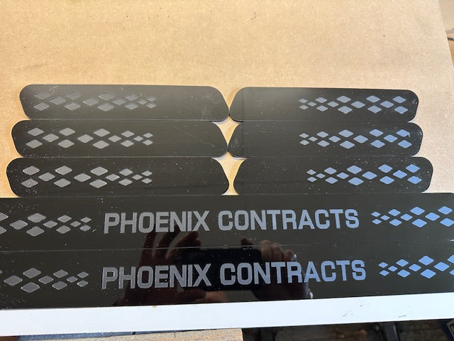 Custom Details ID Buzz Cargo vent badge set of 6